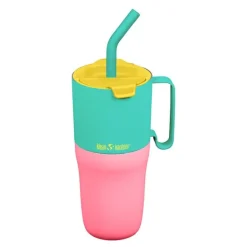 Rise Tumbler 77 cl med sugerør Turquoise Kaleidoscope