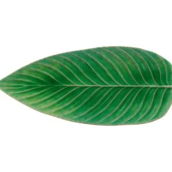 Riviera serveringsfat avlang Løv 40x17 cm grønn/svart