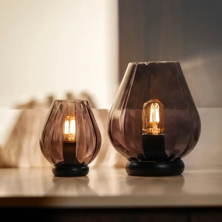 Rocks XO bordlampe 20,4 cm koksgrå