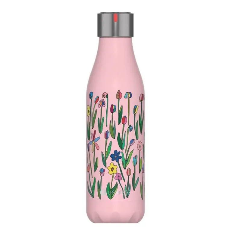 Rosa Sløyfe termoflaske 0,5L Anette Moi små blomster rosa