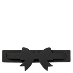 Rosett serviettholder 9x26 cm svart