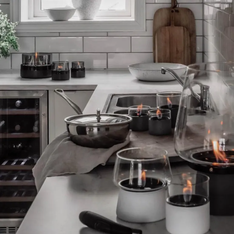 Rosie lykt 0,15L svart/smoke