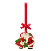 Royal juletrepynt julenisse 9 cm metall rød
