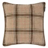 Rutete putetrekk 50x50 cm brown/fudge/light beige