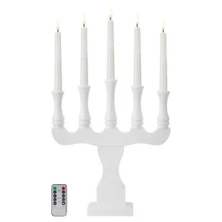 Rydboholm adventstake 5 lys 53 cm hvit