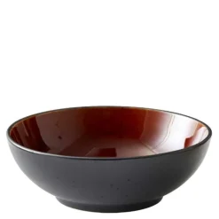 Salatskål 30 cm svart/amber