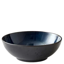 Salatskål 30 cm svart/blå
