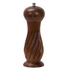 Saltkvern 21,5 cm m/spiral brun