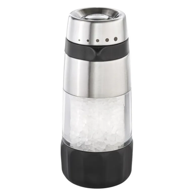Saltkvern dryssfri 14 cm stål/svart