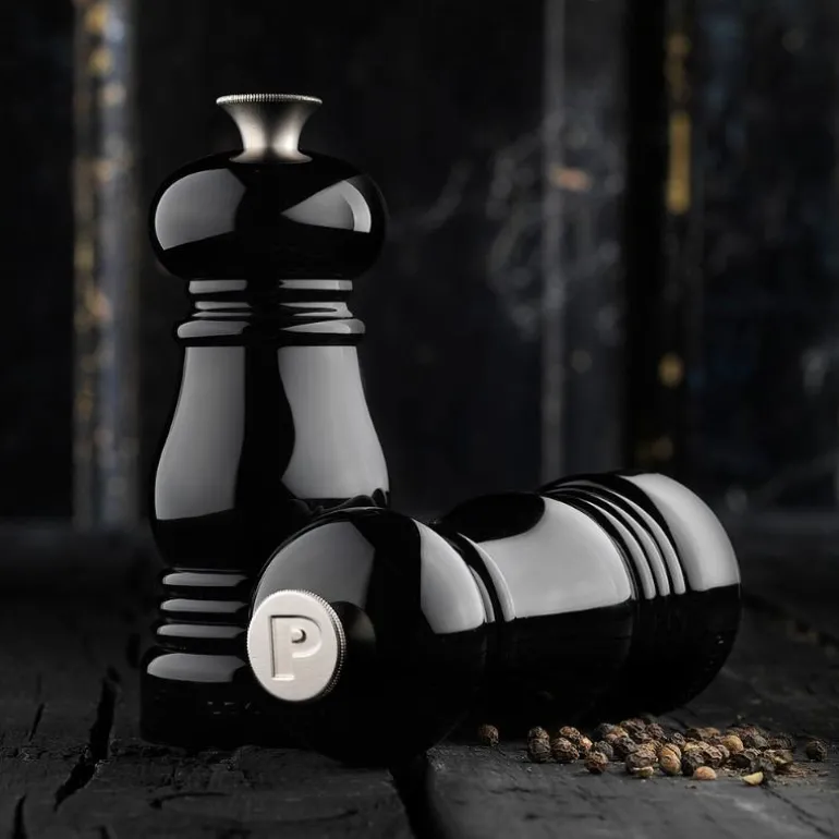 Salt- og pepperkvern sett 11 cm svart
