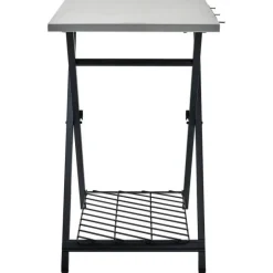Sammenleggbart bord 90x58x72 cm stål/svart