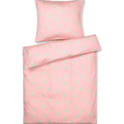 Sangfugl sengetøy 70x100 baby rosa