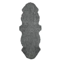 Saueskinn new zealand kort ull 160x60 cm Grey