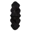Saueskinn new zealand lang ull 160 cm black