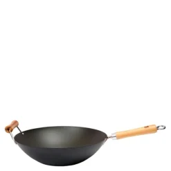 School of Wok wokpanne 36 cm m/ bambuhåndtak svart