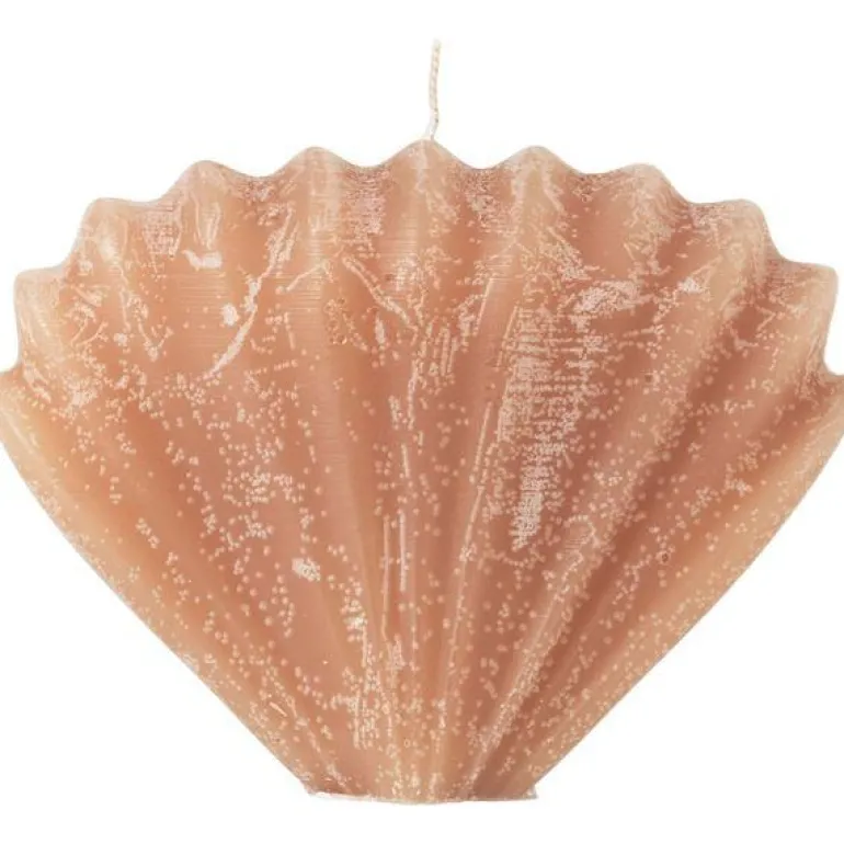Seashell figurlys Musling 10x15 cm dusty peach