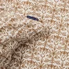 Sengesett 140x220 cm bomullssateng ornament white/fudge
