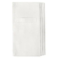Serviett i bomull 20x20 cm 4 stk hvit