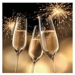 Serviett 33x33 cm 20 stk Celebration Gold