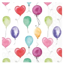 Serviett 33x33 cm 20 stk Flying Balloons