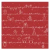 Serviett 33x33 cm 20 stk Written Christmas Wishes