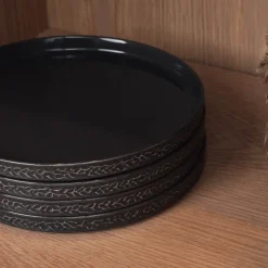 Servisen C tallerken 25 cm 4 stk antrasitt