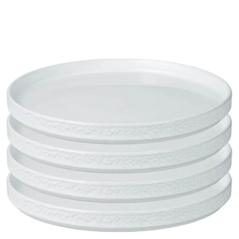Servisen C tallerken 25x25 cm 4 stk hvit