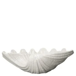 Shell skål 34x33 cm hvit