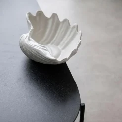 Shell skål 34x33 cm hvit