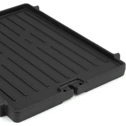 Sidebrenner stekeplate 31x24 cm støpejern