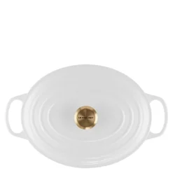 Signature oval støpejernsgryte 31 cm 6,3L white