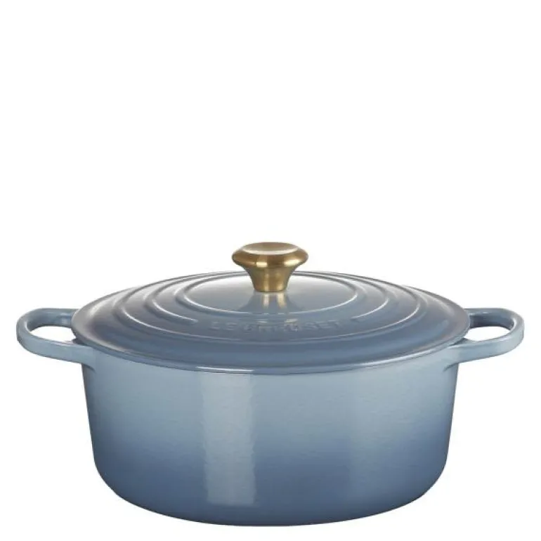 Signature rund gryte 6,7L chambray/gull