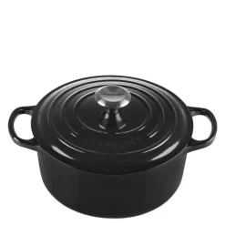 Signature støpejernsgryte rund 24 cm 4,2L black