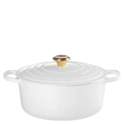 Signature støpejernsgryte rund 28 cm 6,7L white