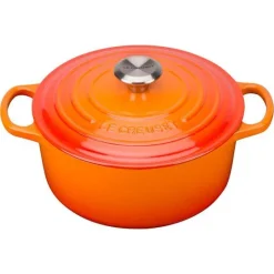 Signature støpejernsgryte rund 26 cm 5,3L volcanic