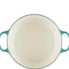 Signature støpejernsgryte rund 28 cm 6,2L Bleu Riviera