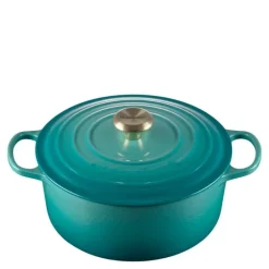 Signature støpejernsgryte rund 26 cm 5,3L Bleu Riviera