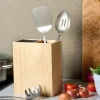 Signerat serveringsskje 33 cm natur/børstet stål