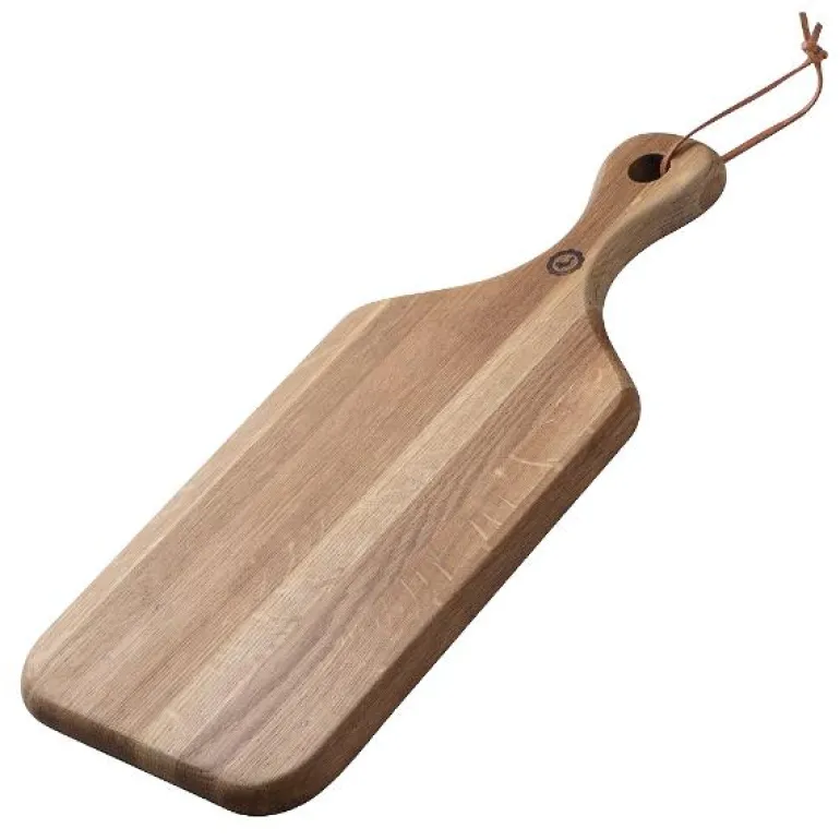 Signerat skjærebrett 40x17 cm eik