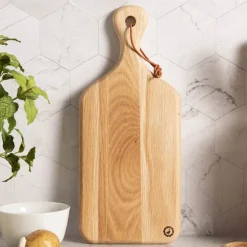Signerat skjærebrett 40x17 cm eik