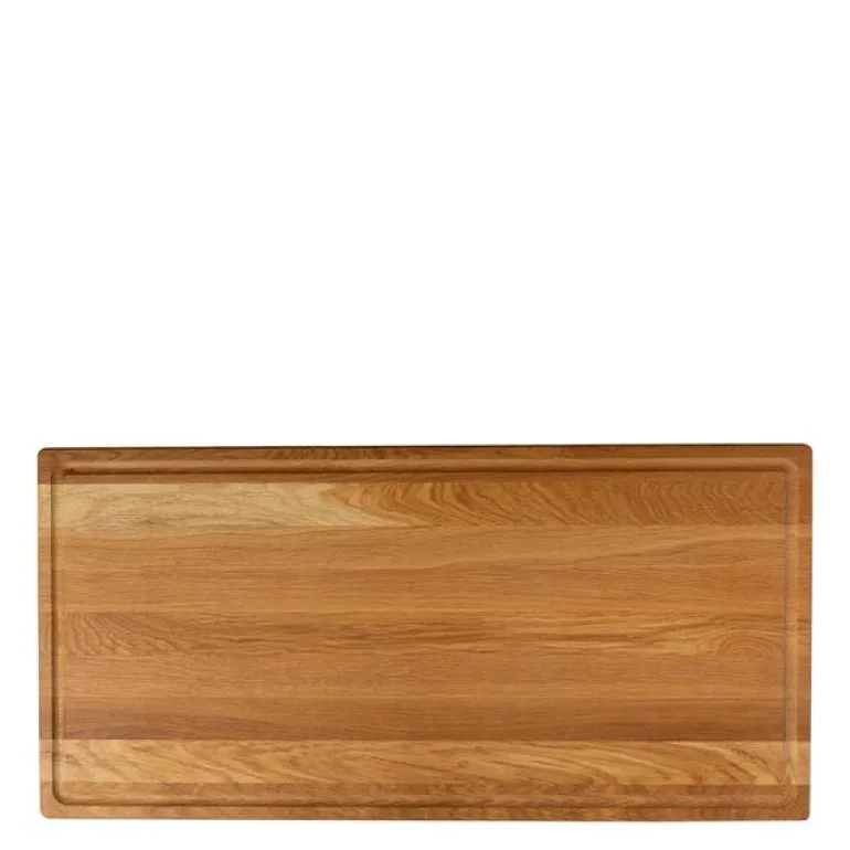 Signerat skjærebrett 78x38 cm eik