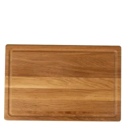 Signerat skjærefjøl i tre 45x29,5 cm eik