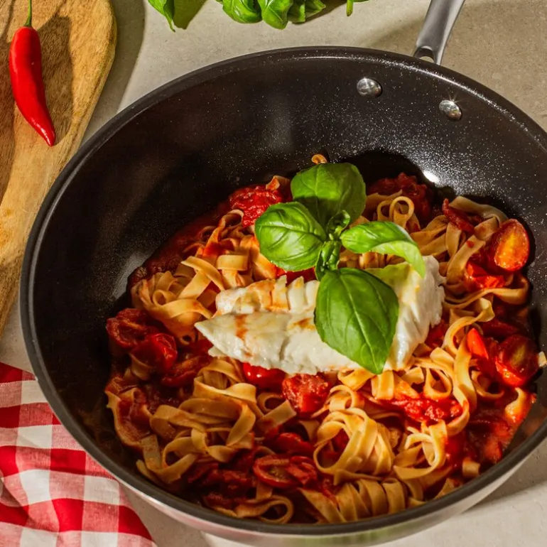 Signerat wok 28 cm rustfritt stål