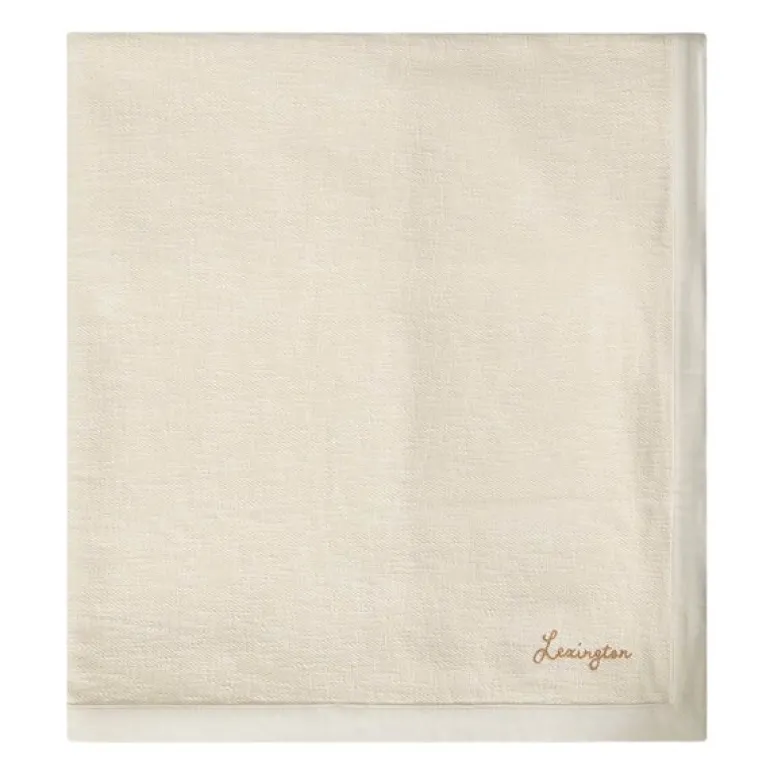 Sildemønstret sengeteppe bomull 260x240 cm lys beige