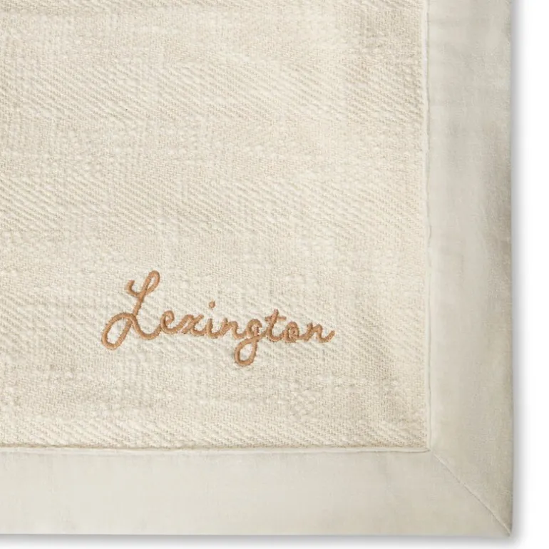 Sildemønstret sengeteppe bomull 260x240 cm lys beige