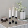 Silhouette lysestake 14,5 cm svart