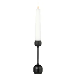 Silhouette lysestake 14,5 cm svart