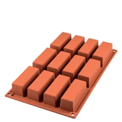 Silikonform mini kake 12 stk 7,9x2,9x3 cm