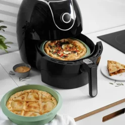 Silikonform til airfryer 20 cm grønn