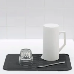 SinkSide oppvaskmatte silikon 32,5x43,8 cm mørk grå